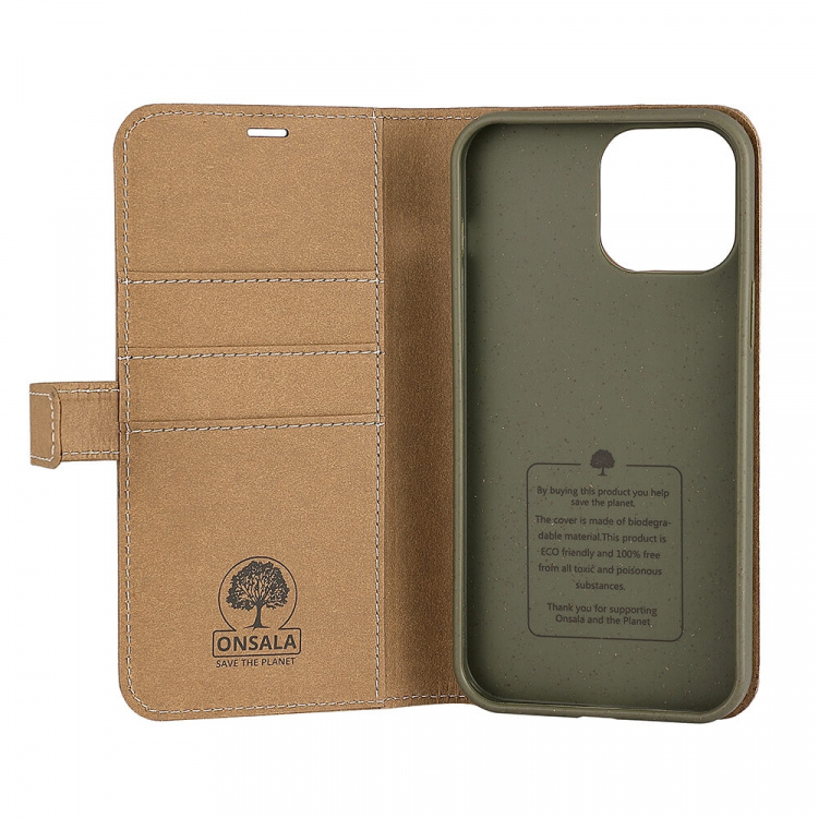 ONSALA ECO Mobile Wallet Sand iPhone 13 Pro Max ONSALA ECO Mobile Wallet Sand iPhone 13 Pro Max