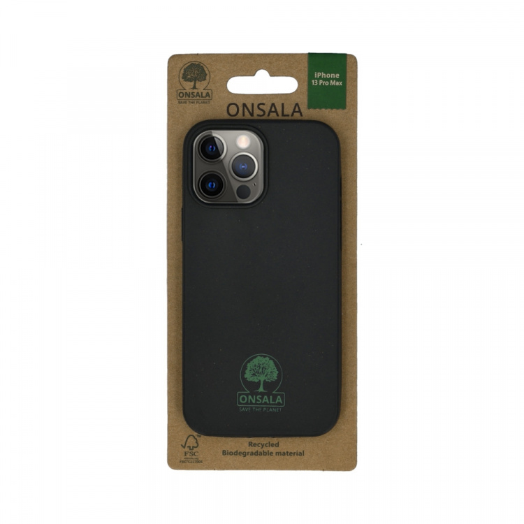 ONSALA ECO Mobile Cover Black iPhone 13 Pro Max
