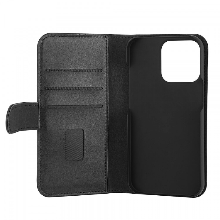 GEAR Wallet Black 3 Cardpockets iPhone 13 Pro 2in1 Magnetcover