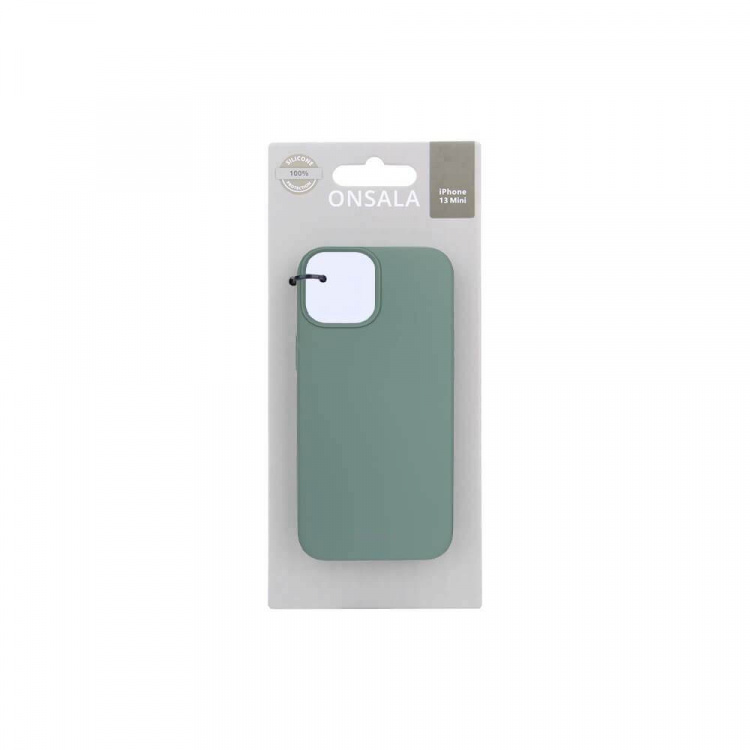 ONSALA Mobile Cover Silicone Pine Green iPhone 13 Mini ONSALA Mobile Cover Silicone Pine Green iPhone 13 Mini