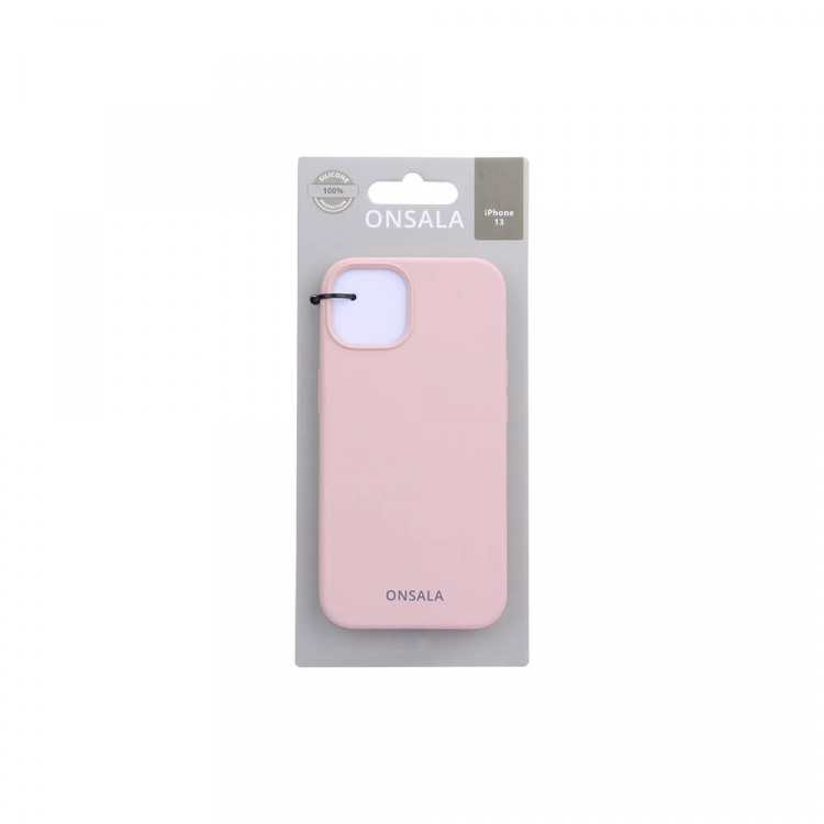 ONSALA Mobile Cover Silicone Sand Pink iPhone 13  ONSALA Mobile Cover Silicone Sand Pink iPhone 13