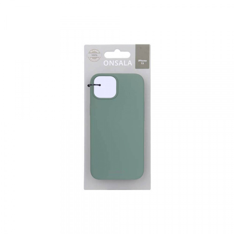 ONSALA Mobile Cover Silicone Pine Green iPhone 13  ONSALA Mobile Cover Silicone Pine Green iPhone 13