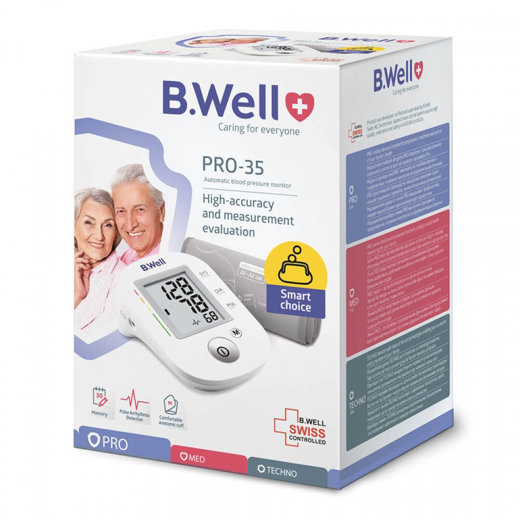 B.WELL B P Monitor Pro-35 M-L, Adapter, 30 Mem
