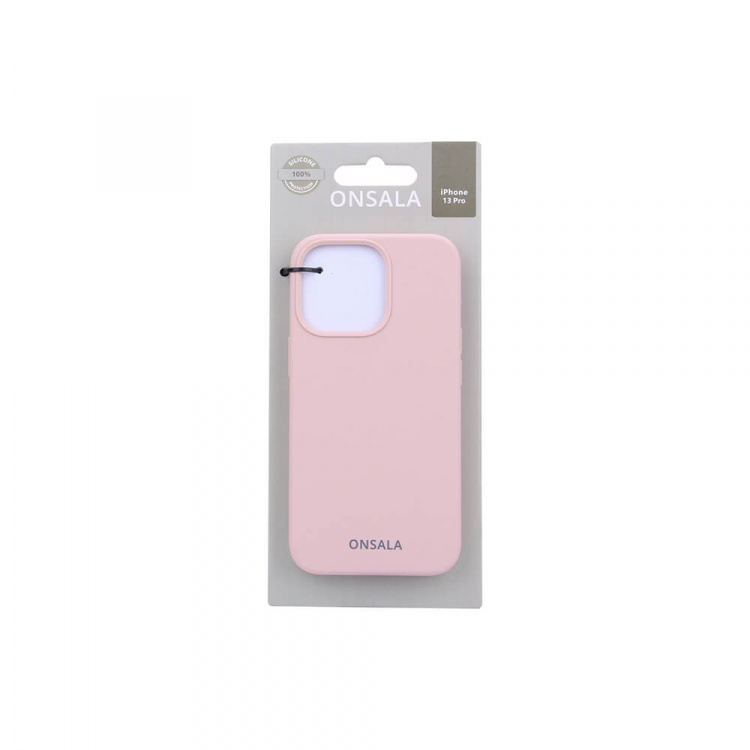 ONSALA Mobile Cover Silicone Sand Pink iPhone 13 Pro