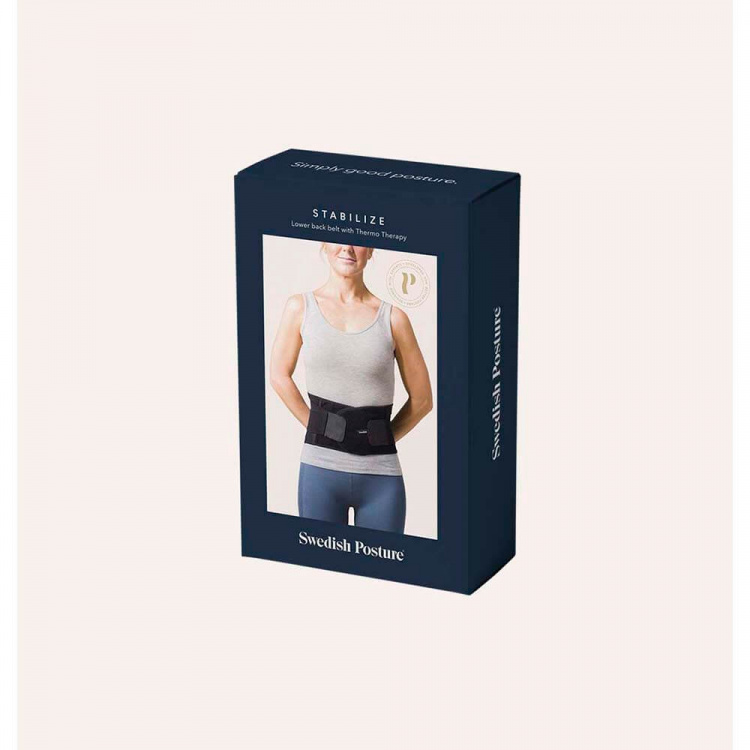 SWEDISH POSTURE Lower Back Belt Stabilize M Black SWEDISH POSTURE Lower Back Belt Stabilize M Black