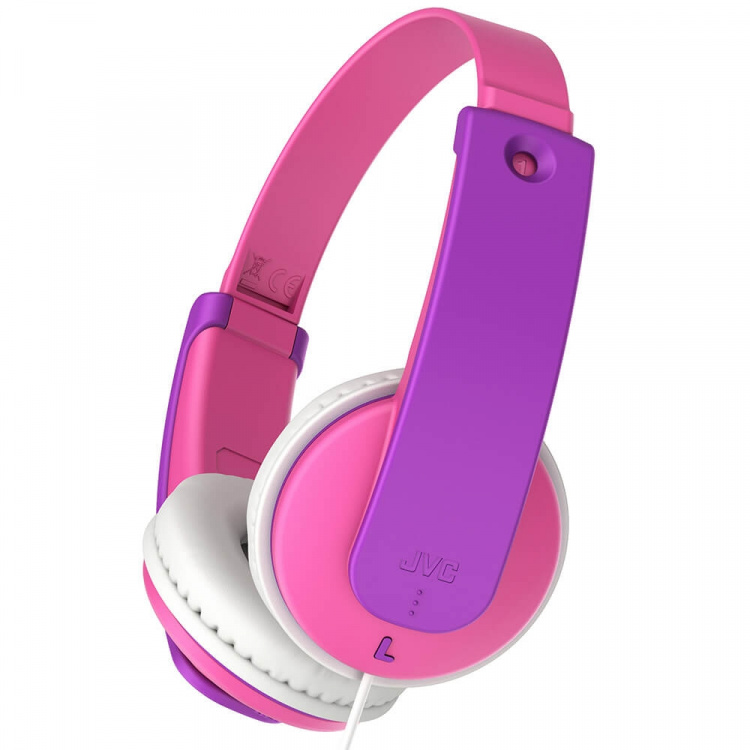 JVC KD7 Kids On-ear headphones with volume limiter 85dB Pink New JVC KD7 Kids On-ear headphones with volume limiter 85dB Pink New