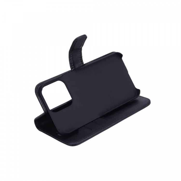 Strålningsskydd Mobilfodral PU-Läder iPhone 13 Pro Flipcover Svart