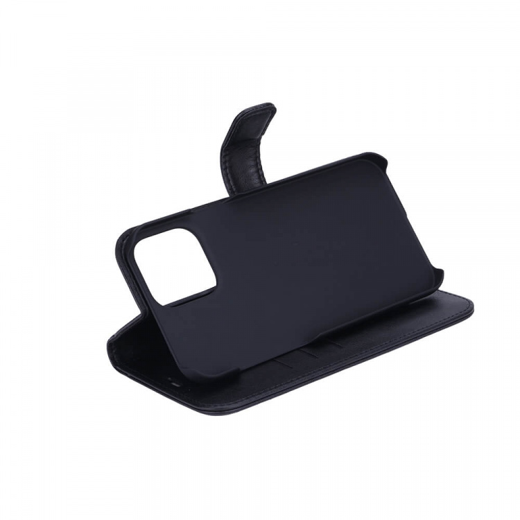 Strålningsskydd Mobilfodral PU-Läder iPhone 13 Pro Max Flipcover Svart Strålningsskydd Mobilfodral PU-Läder iPhone 13 Pro Max Flipcover Svart