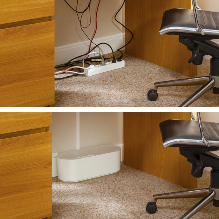 D-LINE Kabelbox Stor Vit D-LINE Kabelbox Stor Vit