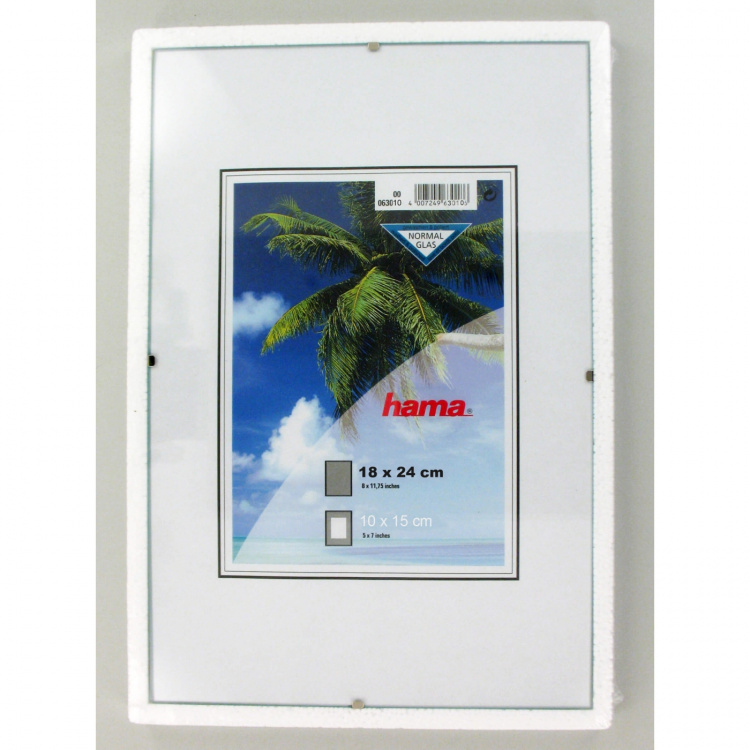 Clip-Fix Frameless Picture Ho lder, normal glass, 18 x 24 cm