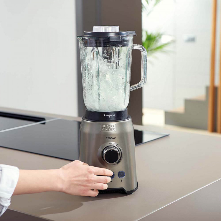 BLACK+DECKER Blender 1200W Brushed