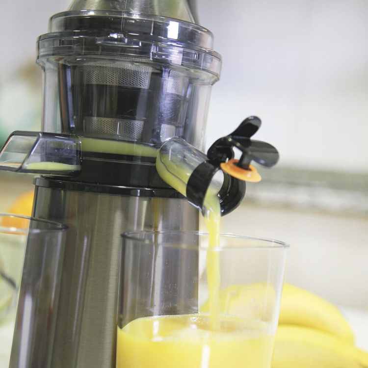 BLACK+DECKER Slow Juicer Brushed