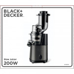 BLACK+DECKER Slow Juicer Brushed