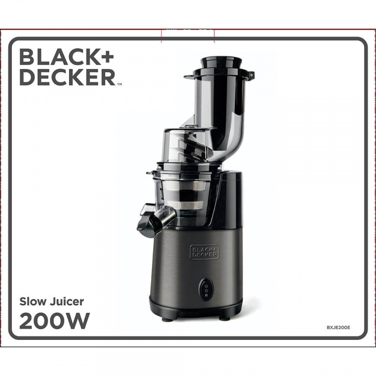 BLACK+DECKER Slow Juicer Brushed