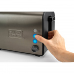 BLACK+DECKER Toaster 2-Slice Brushed