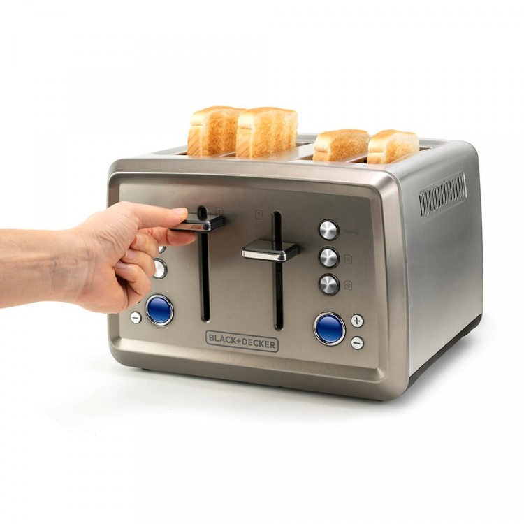 BLACK+DECKER Toaster 4-Slice Brushed BLACK+DECKER Toaster 4-Slice Brushed