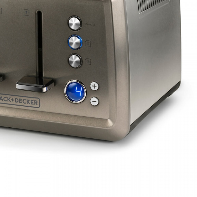 BLACK+DECKER Toaster 4-Slice Brushed BLACK+DECKER Toaster 4-Slice Brushed