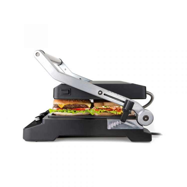 BLACK+DECKER Contact Grill Temp Control Extra Plattor 2000W Brushed