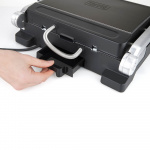 BLACK+DECKER Contact Grill Temp Control Extra Plattor 2000W Brushed