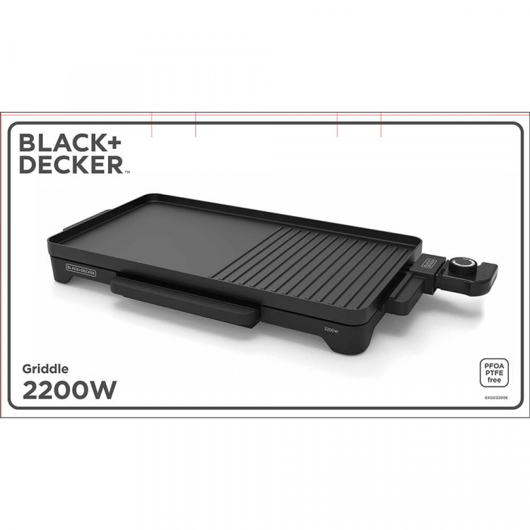 BLACK+DECKER Contact Grill Platt 2200W Black