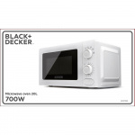 BLACK+DECKER Microwave 20L 700W Vit