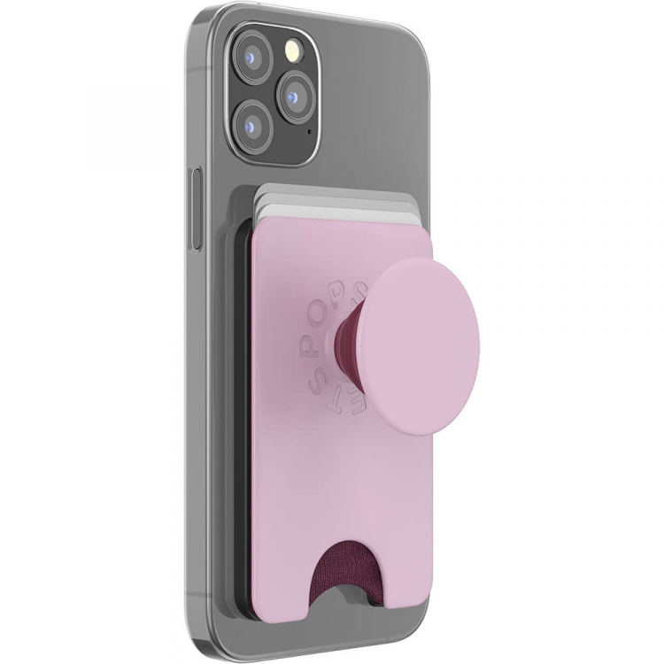 POPSOCKETS Wallet Blush Pink Magnestic Magsafe Wallet+ with Gripp