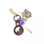 ONSALA Airtag Holder Brown with Keyring ONSALA Airtag Holder Brown with Keyring