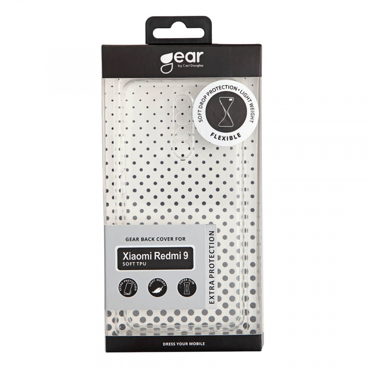 GEAR Mobilecover Transparent TPU Xiaomi Redmi 9 GEAR Mobilecover Transparent TPU Xiaomi Redmi 9
