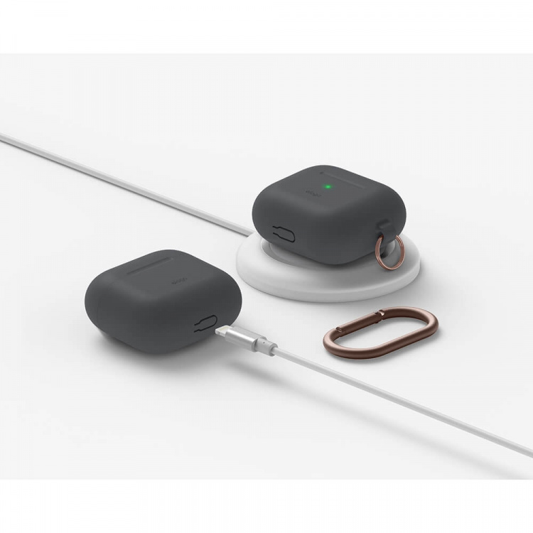 ELAGO AirPod 3 Hang Silicon Case Dark Grey ELAGO AirPod 3 Hang Silicon Case Dark Grey