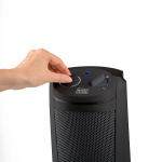 BLACK+DECKER Ceramic Fan Heater Tower 2000W Black