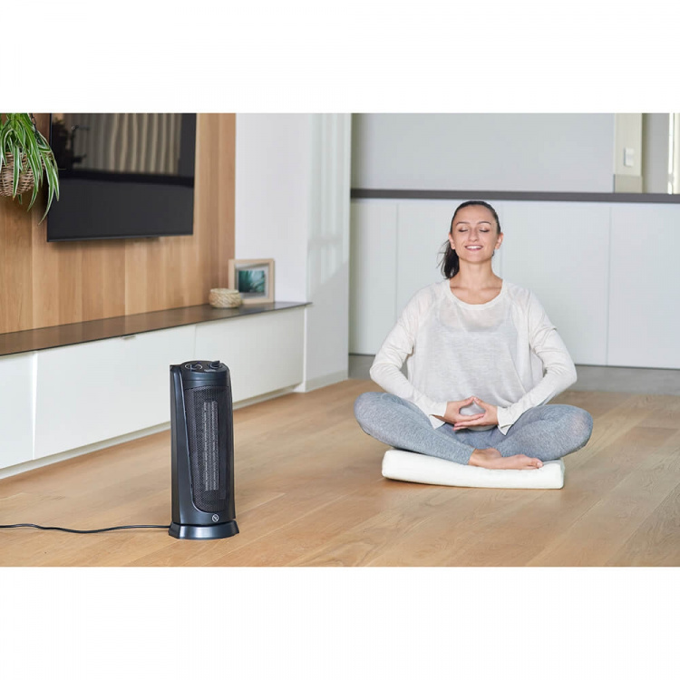 BLACK+DECKER Ceramic Fan Heater Tower 2000W Black