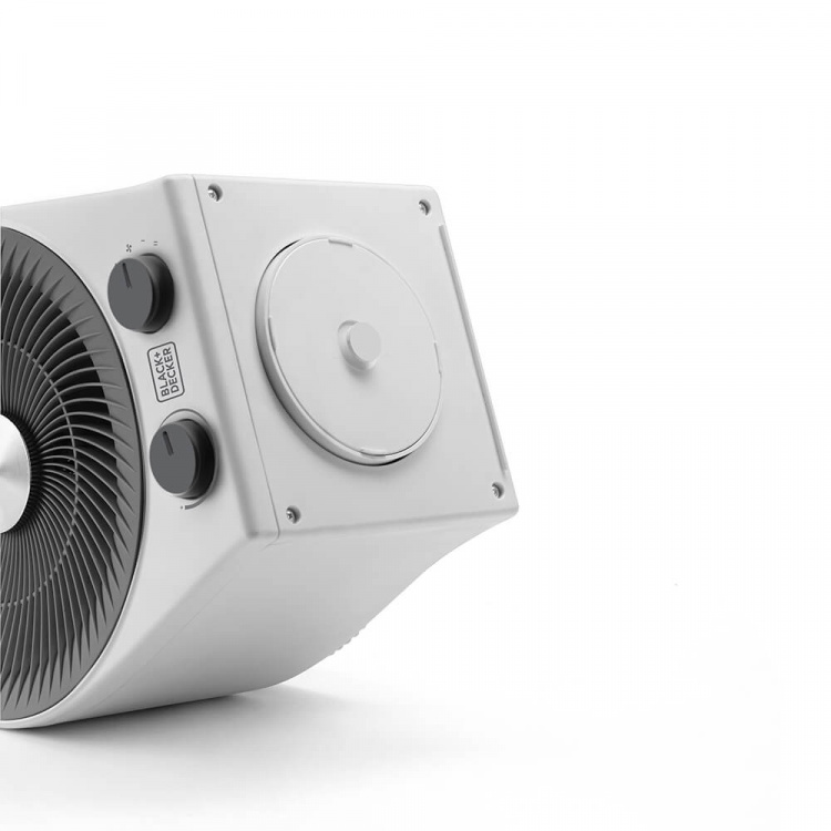 BLACK+DECKER Fan Heater 2IN1 White