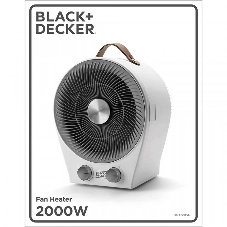 BLACK+DECKER Fan Heater 2IN1 White