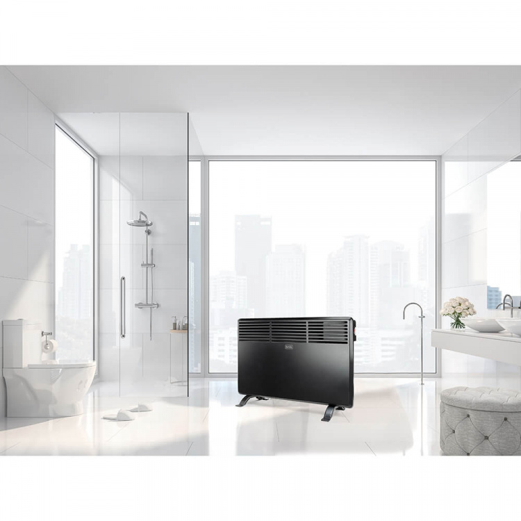 BLACK+DECKER Wall Panel Heater 1200W Black  BLACK+DECKER Wall Panel Heater 1200W Black