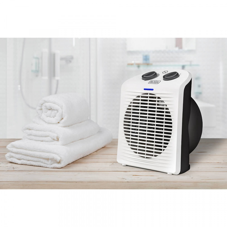 Black+Decker Luchtverhitter 2000W IP21 Wit