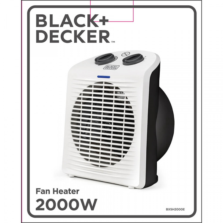 Black+Decker Luchtverhitter 2000W IP21 Wit