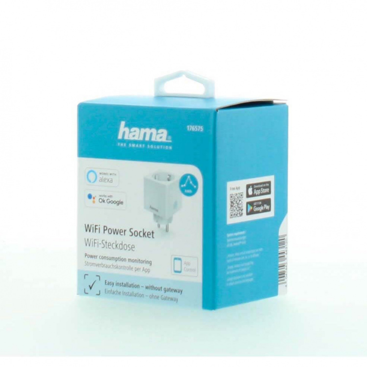 HAMA WiFi Socket Electricity Consumption Meter HAMA WiFi Socket Electricity Consumption Meter