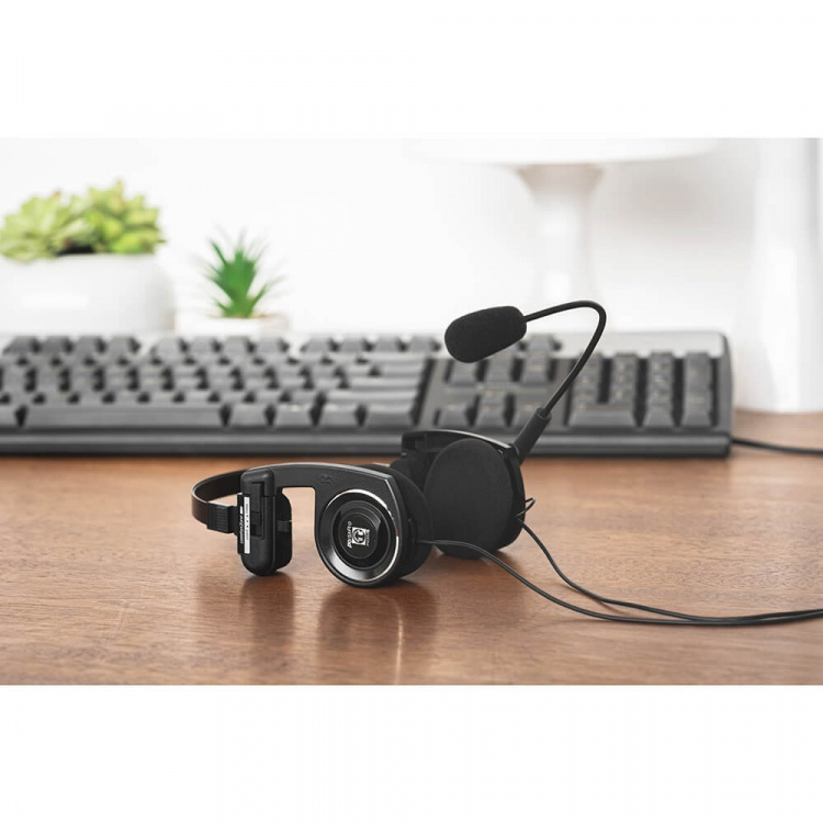 KOSS Hörlur PortaPro Communication Headset On-Ear Mic Svart