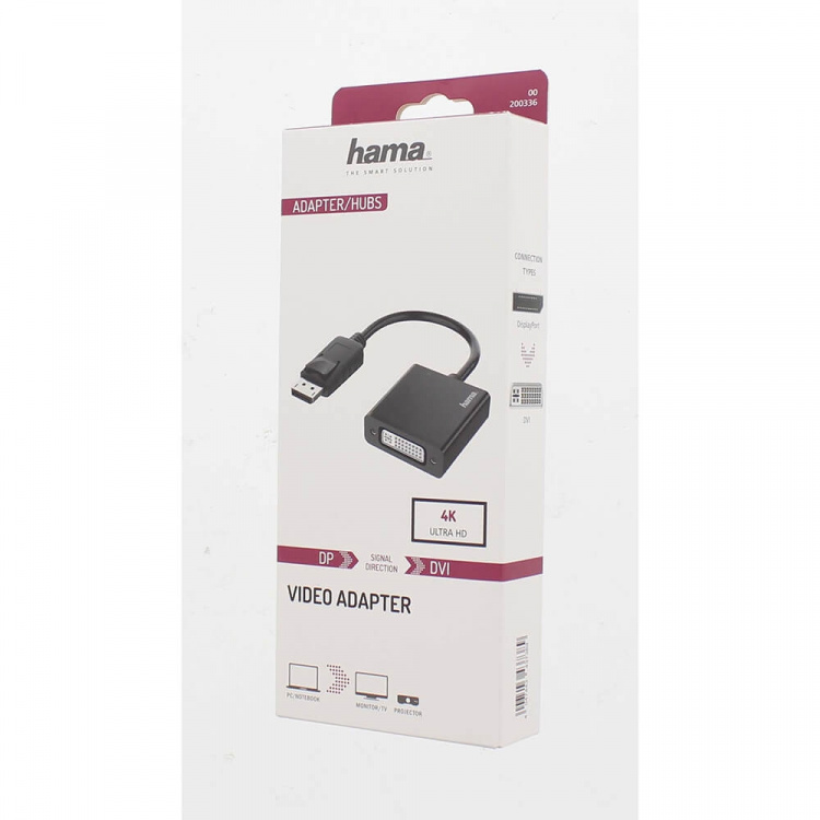 HAMA Adapter Multimedia DisplayPort-DVI 4K