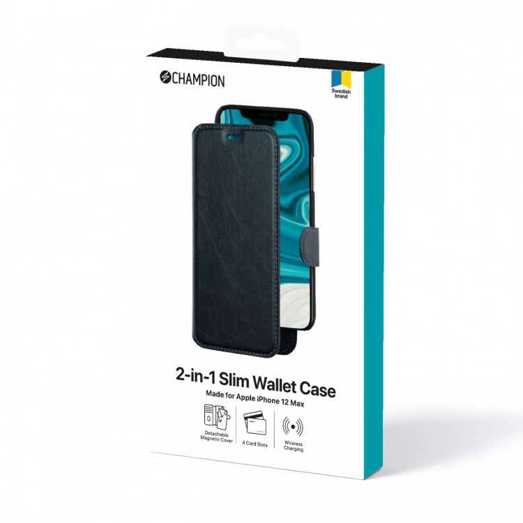 Champion 2-in-1 Slim Wallet Case iPhone 12/12 Pro Champion 2-in-1 Slim Wallet Case iPhone 12/12 Pro