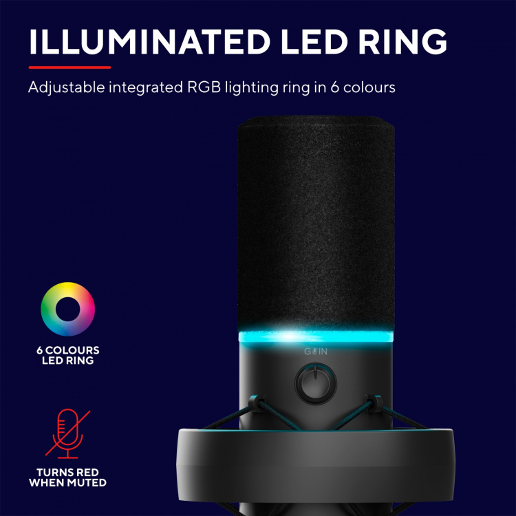 Trust GXT 255+ Onyx Microphone & Arm Trust GXT 255+ Onyx Microphone & Arm