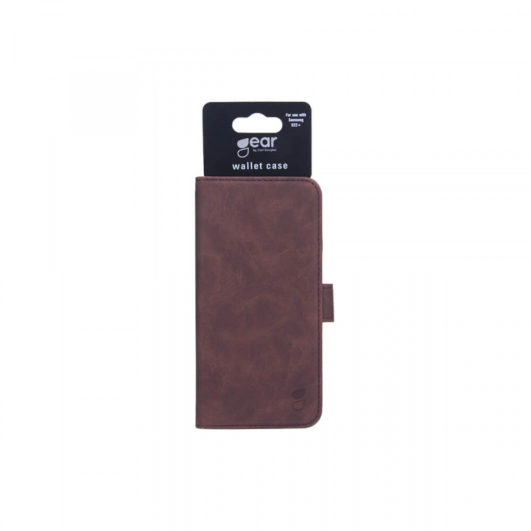 GEAR Mobile Wallet Brown Nubuck PU Samsung S22+