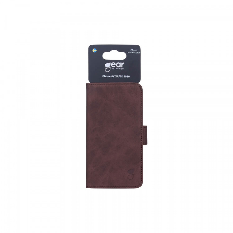 GEAR Mobile Wallet Brown Nubuck PU iPhone 6/7/8/SE