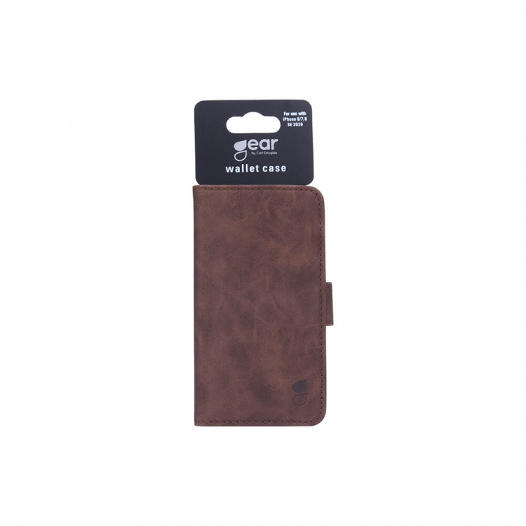 GEAR Mobile Wallet Brown Nubuck PU iPhone 6/7/8/SE