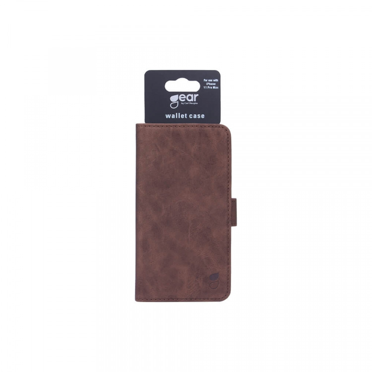 GEAR Mobile Wallet Brown Nubuck PU iPhone 11 Pro Max GEAR Mobile Wallet Brown Nubuck PU iPhone 11 Pro Max