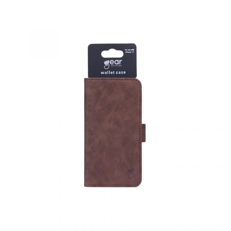 GEAR Mobile Wallet Brown Nubuck PU iPhone 11 GEAR Mobile Wallet Brown Nubuck PU iPhone 11