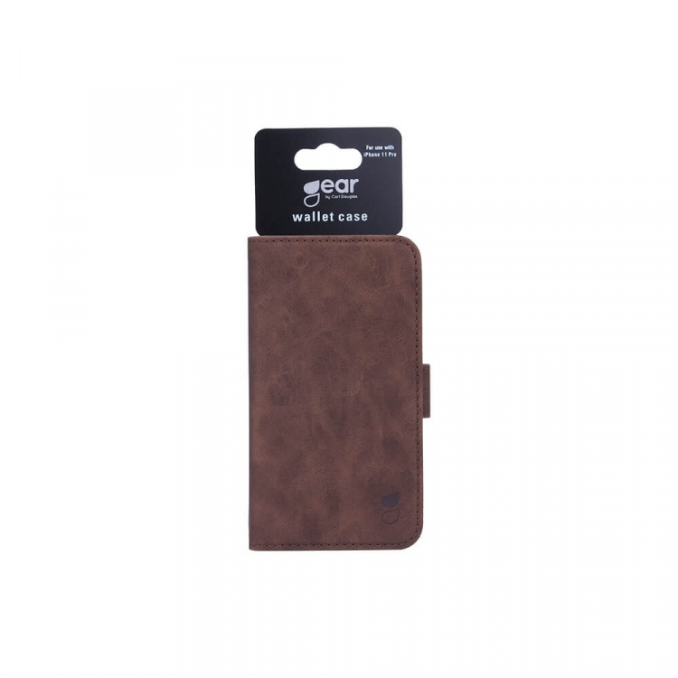 GEAR Mobile Wallet Brown Nubuck PU iPhone 11 Pro