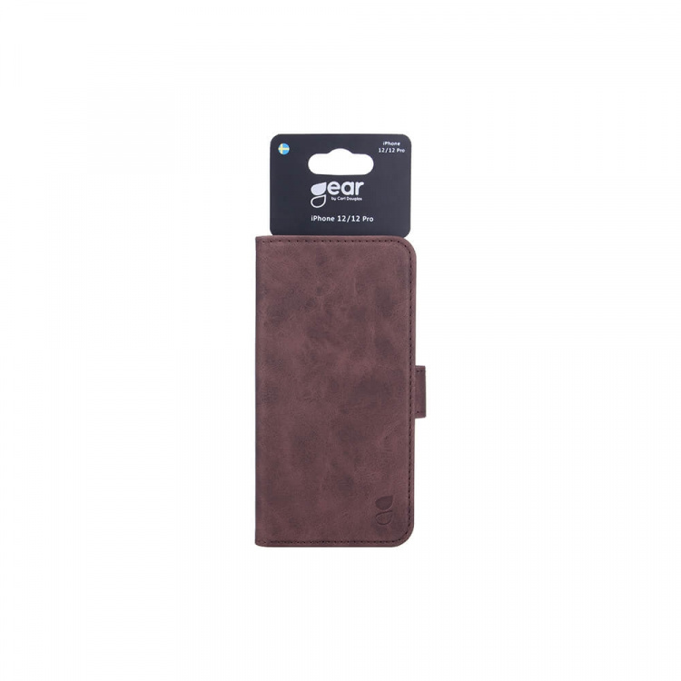 GEAR Mobile Wallet Brown Nubuck PU iPhone 12 / 12 Pro GEAR Mobile Wallet Brown Nubuck PU iPhone 12 / 12 Pro