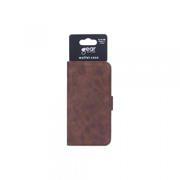GEAR Mobile Wallet Brown Nubuck PU iPhone 12 / 12 Pro GEAR Mobile Wallet Brown Nubuck PU iPhone 12 / 12 Pro