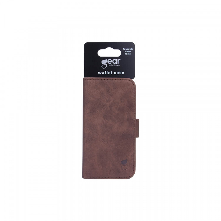 GEAR Mobile Wallet Brown Nubuck PU iPhone 12 Mini